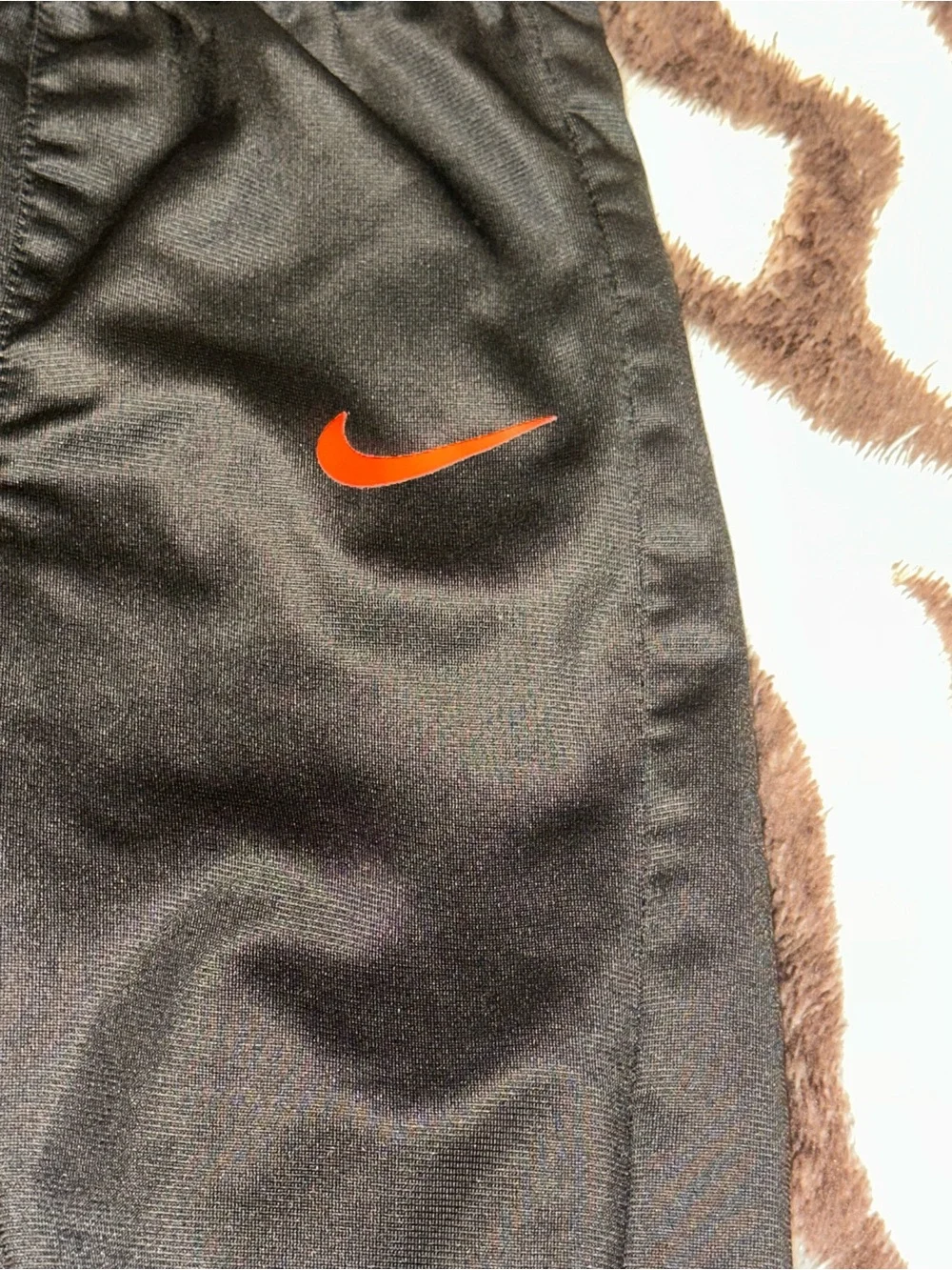 Toddler Nike Black Jogger Pants with Red Accents